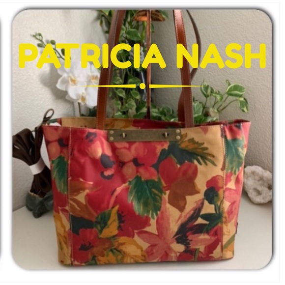 ✓Patricia Nash Coated Canvas Silvi Travel Tote 👜